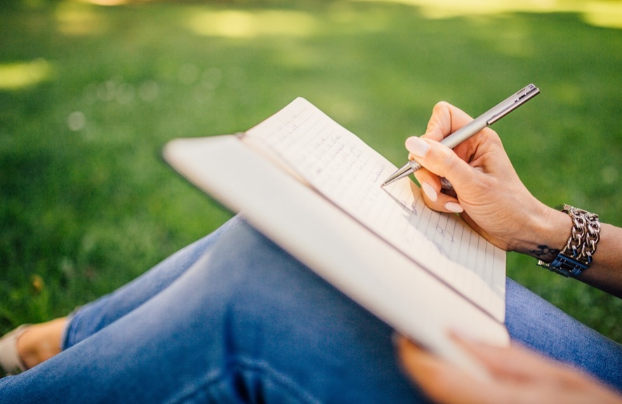 woman writing
